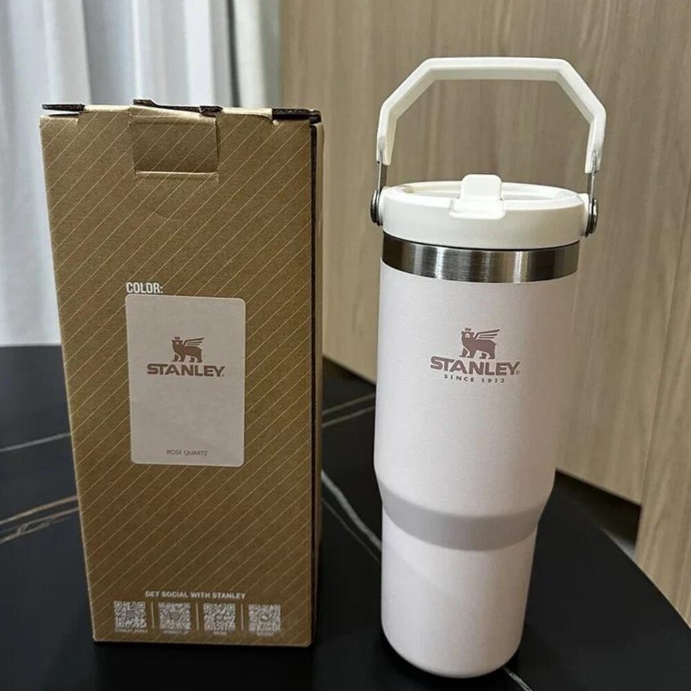 New 30oz Stanley IceFlow Stainless Steel Tumbler with handle Vacuum Insulated